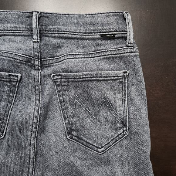 Mother The Rascal Sliced Up Heel Digging Up Dirt Jeans Size 24 - Picture 11 of 11